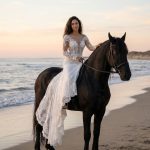 Long Sleeve Lace Wedding Dress Mermaid Bridal Gown Chapel Train Elegant Wedding Dress for Bride