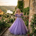 Elegant Purple Quinceanera Dress Prom Ball Gown Tulle Applique Princess Party Formal Dress